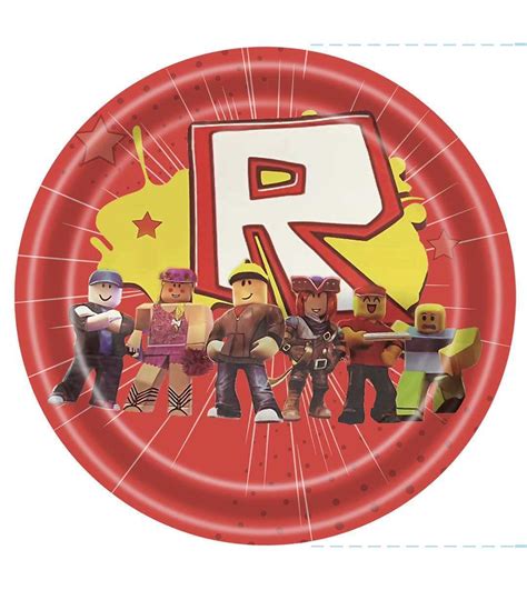 Roblox Lunch Paper Plates 9 In 10 Count Party Supplies Party Expert