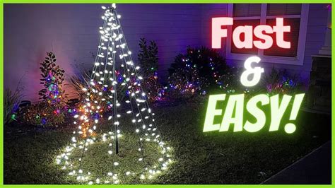 How To Make An Outdoor Christmas Tree Out Of Lights Outdoor