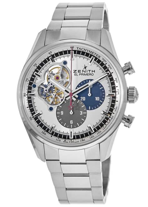 Zenith El Primero Open 1969 Silver Dial Steel Men S Watch 03 2040 4061