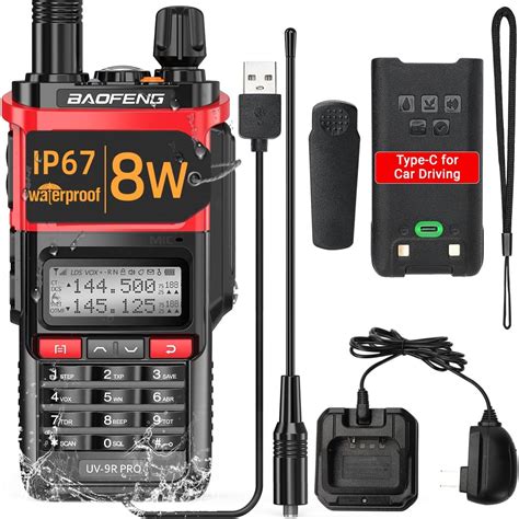 BAOFENG UV 9R PRO Radio Bidireccional De Doble Banda A Prueba De