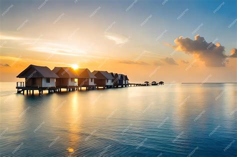 Premium Photo | A view of the ocean from the balcony of a beach house.