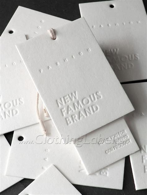 Wholesale Custom Hang Tags With Logos For Fashion Brands