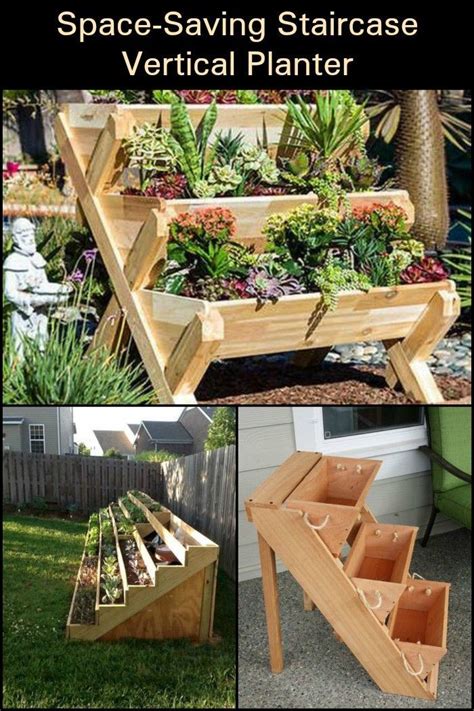 Space Saving Staircase Vertical Planter Diy Projects For Everyone