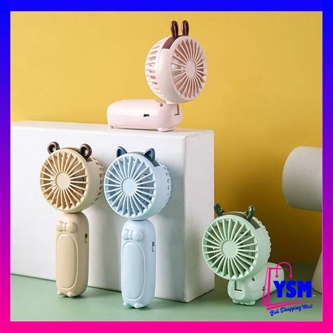 Jual YSM Kipas Angin Mini Portable Karakter Rabbit Lucu Mini Fan Usb