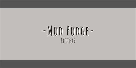 Mod Podge Letters Sewingandthings