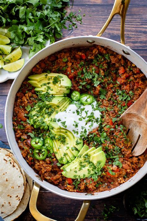 Cauliflower Rice Taco Skillet This Savory Vegan