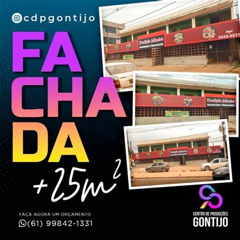 Fachada em lona Gráfica Gontijo Sua Gráfica em Brasília