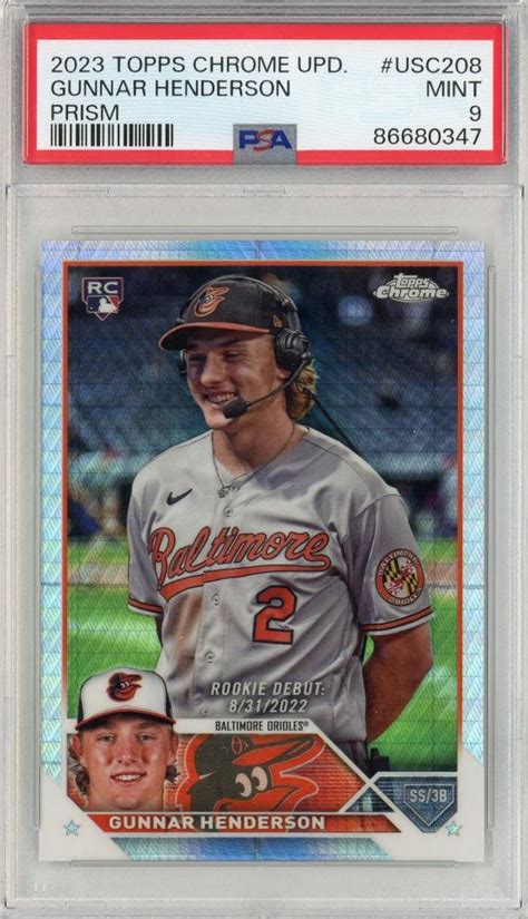 Mint Topps Chrome Update Baltimore Orioles Gunnar