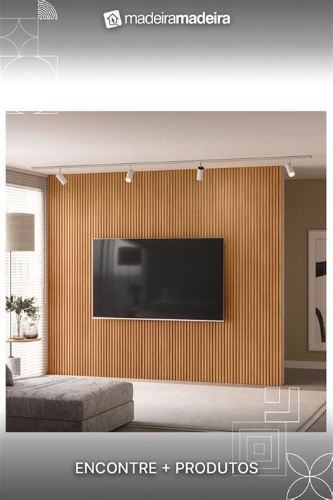 Painel Ripado Modular 2 50x2 97cm 7 43m² MadeiraMadeira Painel