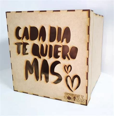 Caixa De Madeira MDF 30 X 30 Cm Dia Dos Namorados Eu Te Amo Eu Te Amo