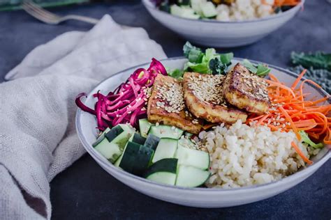 Vegan Buddha Bowls With Tofu Gluten Free