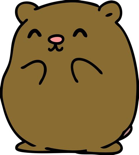 cartoon of a happy little bear 12550100 Vector Art at Vecteezy