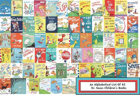 65 Books By Seuss An Alphabetical List Dr Seuss Books Dr Seuss Dr