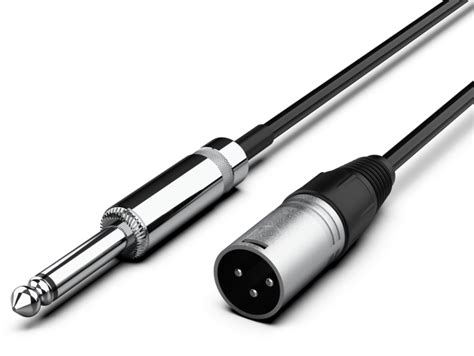 Silver XLR Male Mono Jack 1 5m 10145086 Audibax