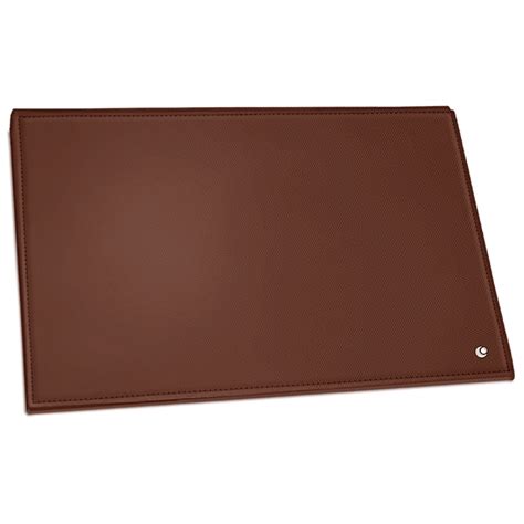 Leather folding desk blotter