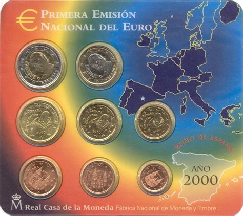 SPAGNA 2000 Set Divisionale 8 Monete FDC