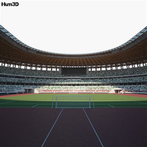 Japan National Stadium 3D model - Architecture on Hum3D