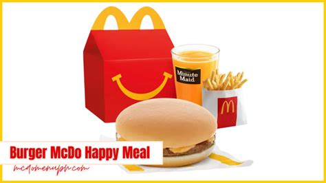 Burger McDo Happy Meal 2024 in Philippines