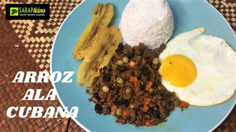 Arroz Ala Cubana Recipe Youtube