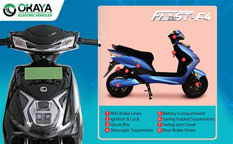 Okaya Faast F4 Electric Scooter 140 160 Km Range Per Charge