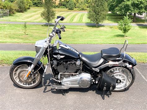 Harley Davidson Flfbs Softail Fat Boy Black Tempest Vivid