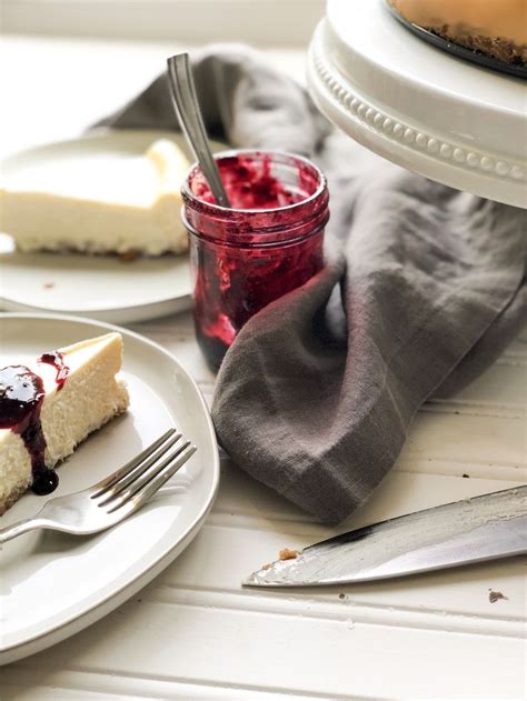 cheesecake with lavender marionberry topping - Fig and Fork | Recipe ...