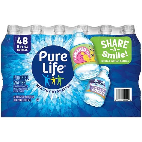 Pure Life Purified Water 8 Fl Oz 48 Pk Sams Club