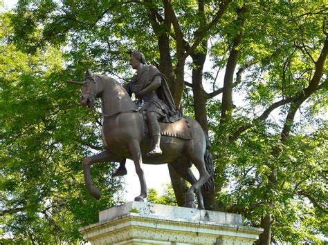 Equestrian statue of William III in Glasgow UK