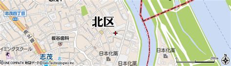 東京都北区志茂3丁目44の地図 住所一覧検索｜地図マピオン