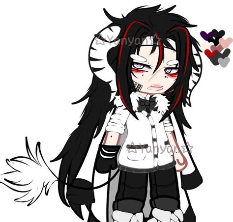 An Anime Character With Long Black Hair And Red Eyes Holding A White