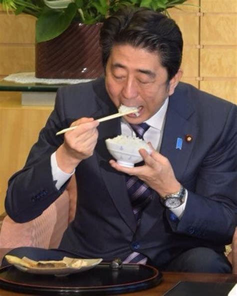 安倍晋三よ、箸と茶碗がきちんと持てず、ゴリラ食いしかできない者が伝統を語るって可笑しいと思うぞ 赤かぶ