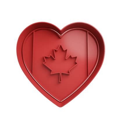 Corazon Canada Cortador De Galletas Stl Cortador De Galletas Stl