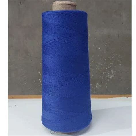 Semi Dull Blue Spun Polyester Dyed Yarn For Textile Industry Count 20 At Rs 170 Kg In Surat