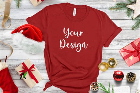 Christmas Bella Canvas 3001 Mockup Bundle Bundle Creative Fabrica