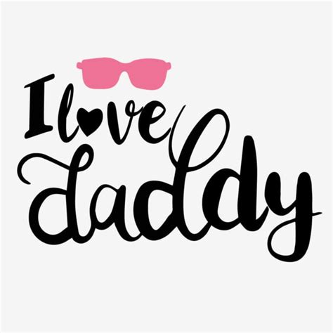 I Love Dad Vector Hd Png Images Pink Love I Love Dad Phrase Svg Art