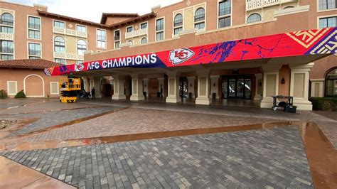 Hotel preparations for Super Bowl teams in Lake Las Vegas