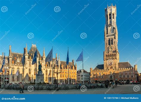 The Markt of Bruges, Belgium Editorial Stock Image - Image of flanders ...