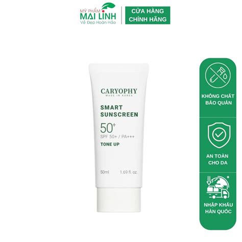 Kem Chống Nắng Nâng Tông Caryophy Smart Tone up Sunscreen 50ML Bảo vệ