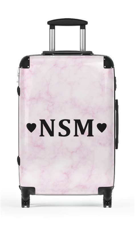 Marble Suitcase Stylish Luggage Elegant Travel Gear