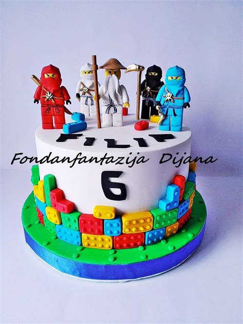 Lego Ninjago Themed Cake Lego Birthday Cake 6th Birthday Cakes 7th