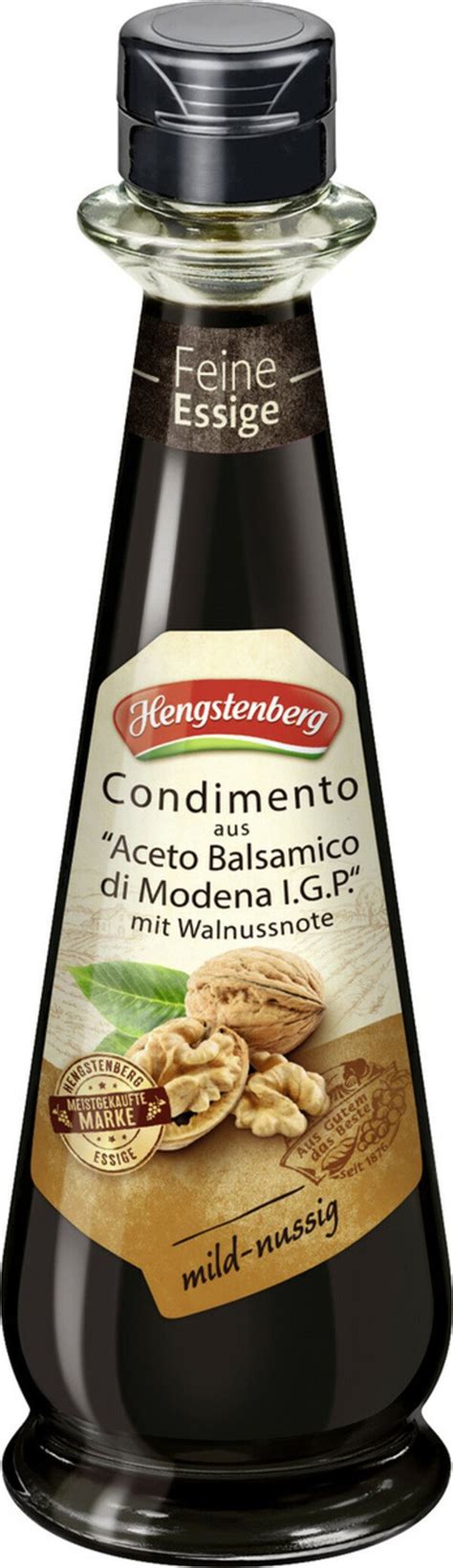 Hengstenberg Aceto Balsamico Di Modena Walnuss Ml Von Edeka F R