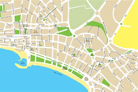 Salou - city map