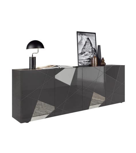 Buffet Vittoria Gris Anthracite Laqu Cm