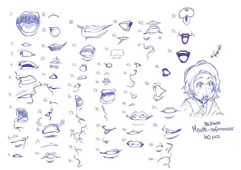 Mouth Reference Sheet 19_08_2014 by RemiLatour on DeviantArt