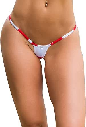 Amazon Wicked Weasel Sexy Sailor Stripe Micro Thong Bikini