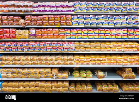 Full Shelves At Walmart Supermarket Toast Different Kinds Nevada