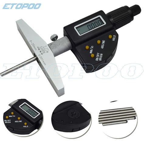 0 150mm digital depth micrometer 6inch 0.001mm Electronic Depth ...