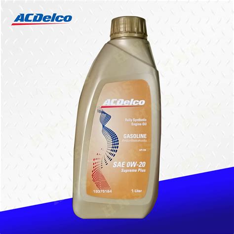 Acdelco Supreme Plus Sae 0w 20 Api Sn Fully Synthetic Engine Oil 1l