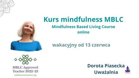 Wakacyjny kurs mindfulness MBLC online Uważalnia