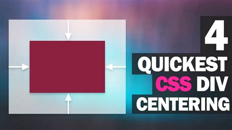 Quickest Ways To Center Div With Css Youtube Hot Sex Picture